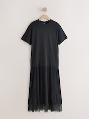 Black Jersey 2-In-1 Dress - Image 1 of 4