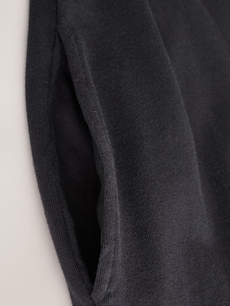 Black 2 in 1 Jersey Lace Hem T-Shirt Dress - Image 9 of 9