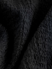 Black Textured Jersey Slip Dress - Image 7 of 7