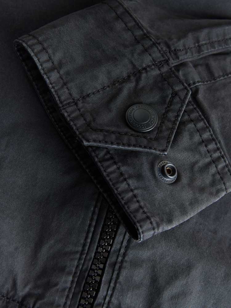 Black Zip Through Shacket - Image 9 of 9 Black Zip Through Shacket - Image 9 of 9