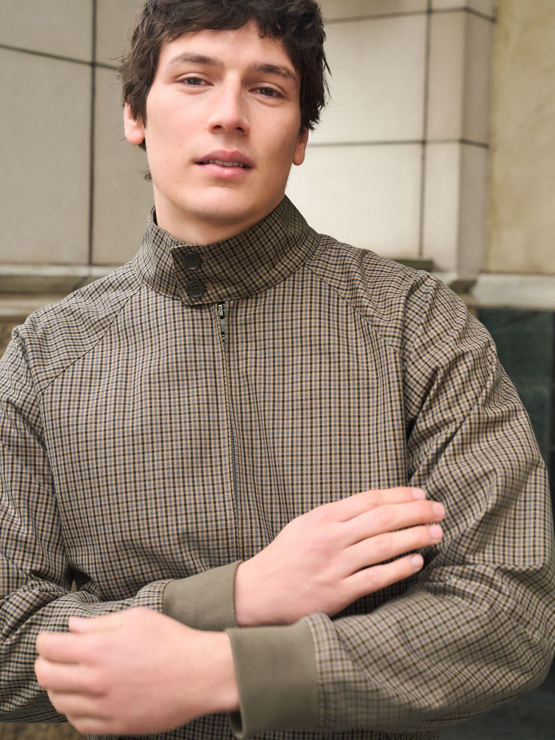 Buy Check Shower Resistant Harrington Jacket from Next Australia