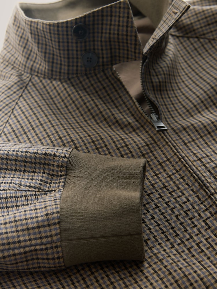 Check Shower Resistant Harrington Jacket - Image 10 of 10