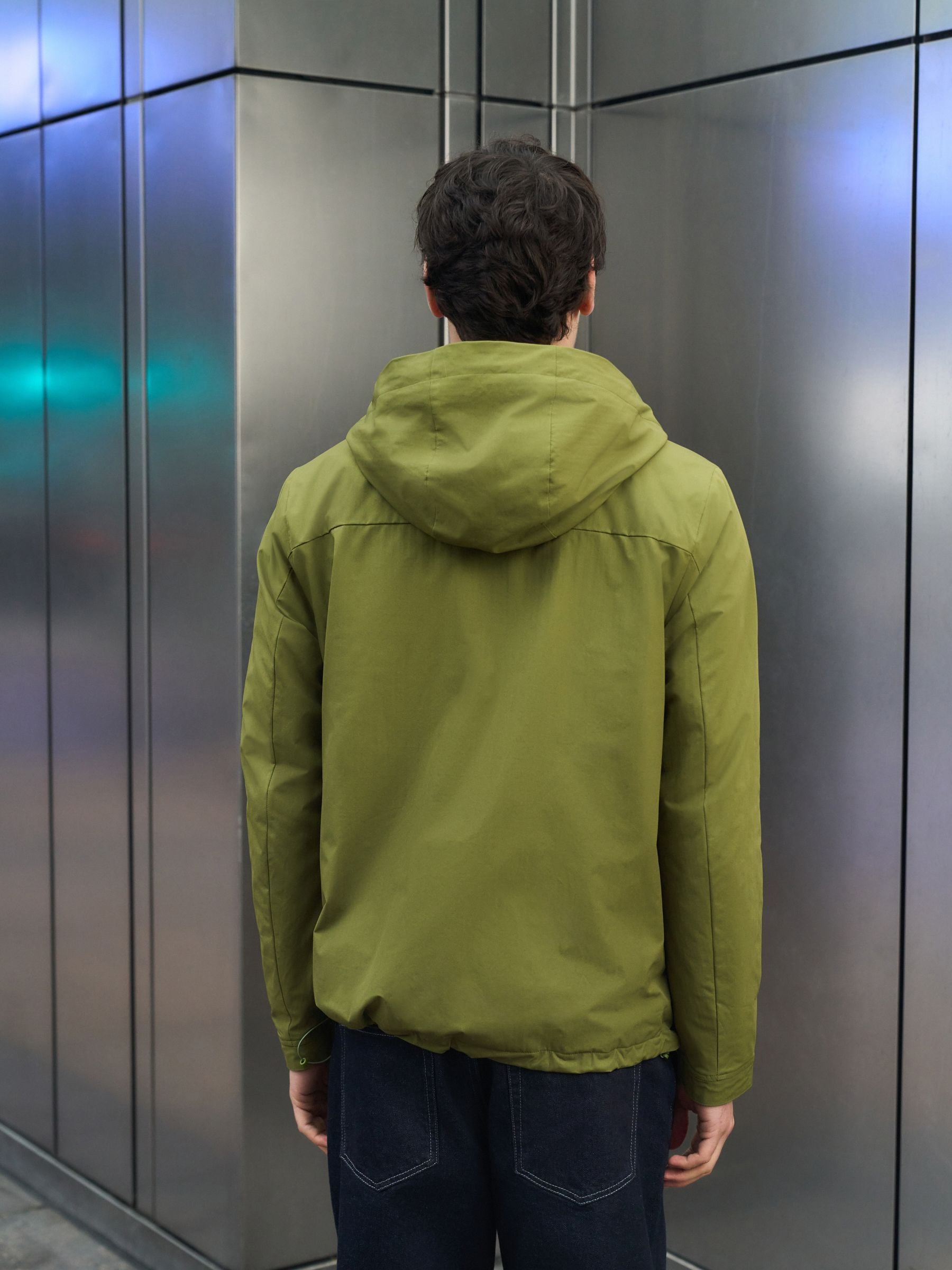 neat tech eureka別注 トラックジャケット カーキ M Next：日本 グリーン - DryTech 小雨耐性 アノラック ジャケット from