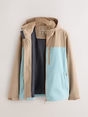 Light Blue Shower Resistant Anorak Colourblock Jacket - Image 8 of 11
