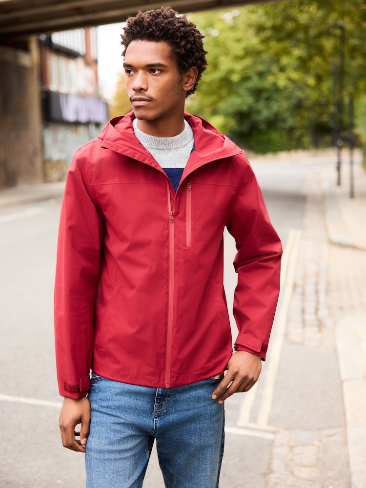Red Shower Resistant Anorak Jacket - Image 1 of 8 Red Shower Resistant Anorak Jacket - Image 1 of 8
