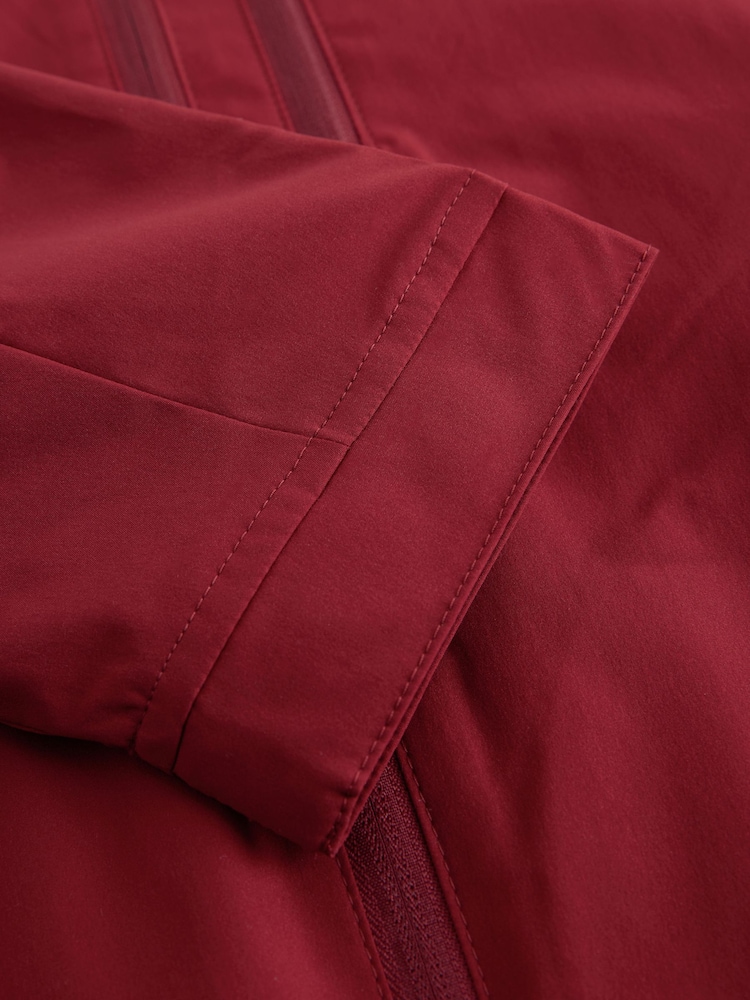 Red Shower Resistant Anorak Jacket - Image 8 of 8 Red Shower Resistant Anorak Jacket - Image 8 of 8