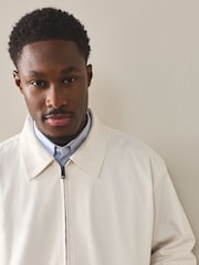 Ecru Harrington Twill Jacket - Image 4 of 8