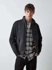 Black Shower Resistant Harrington Jacket - Image 1 of 7