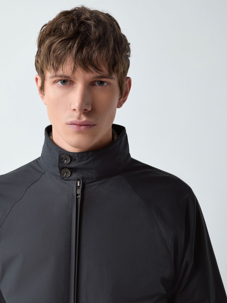 Black Shower Resistant Harrington Jacket - Image 7 of 7