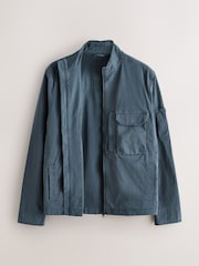 Blue Zip Through Shacket - Image 2 of 5