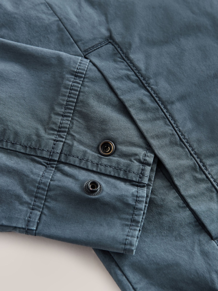 Blue Zip Through Shacket - Image 5 of 5