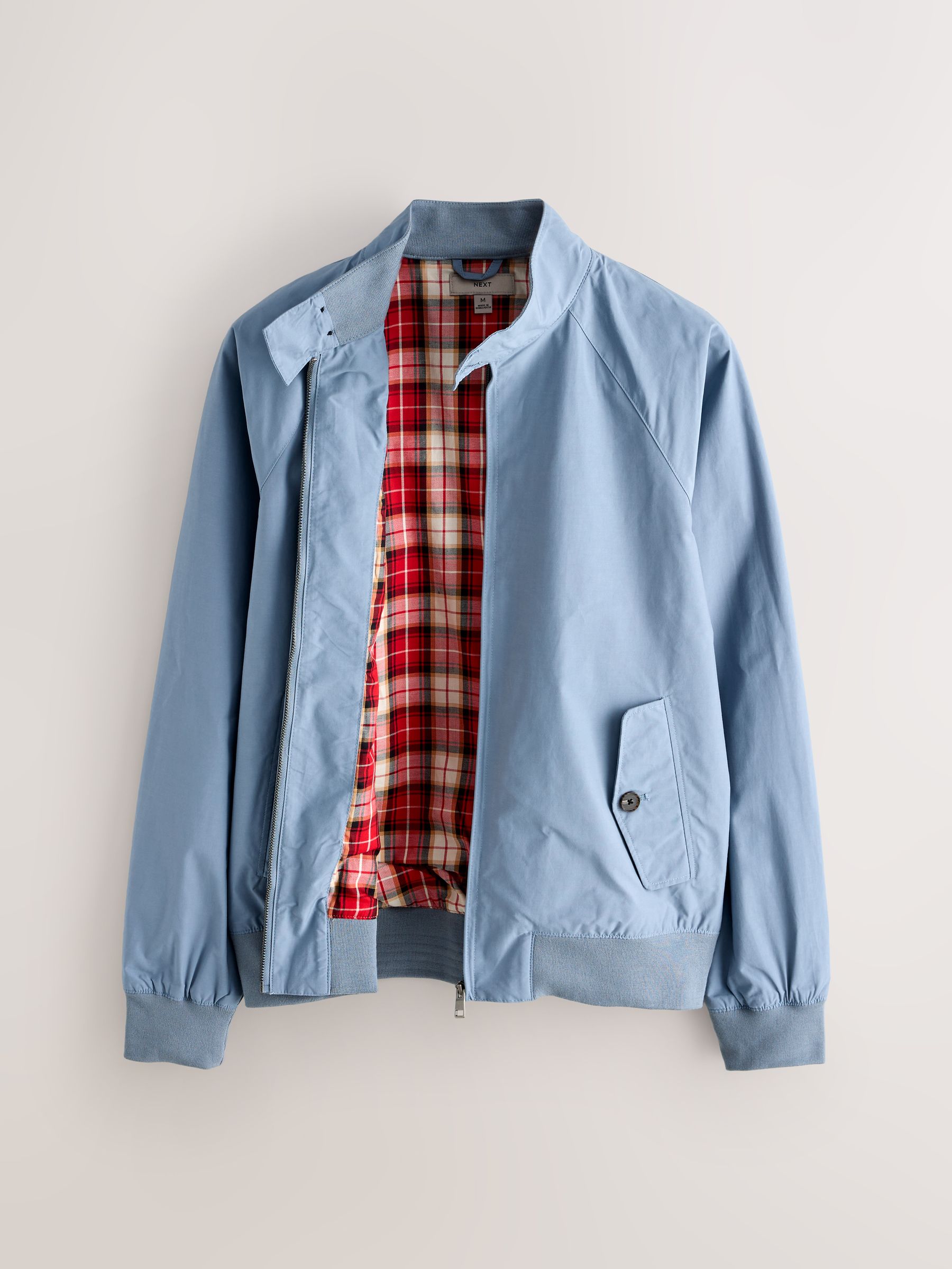 Buy Blue Shower Resistant Harrington Jacket from the Next UK