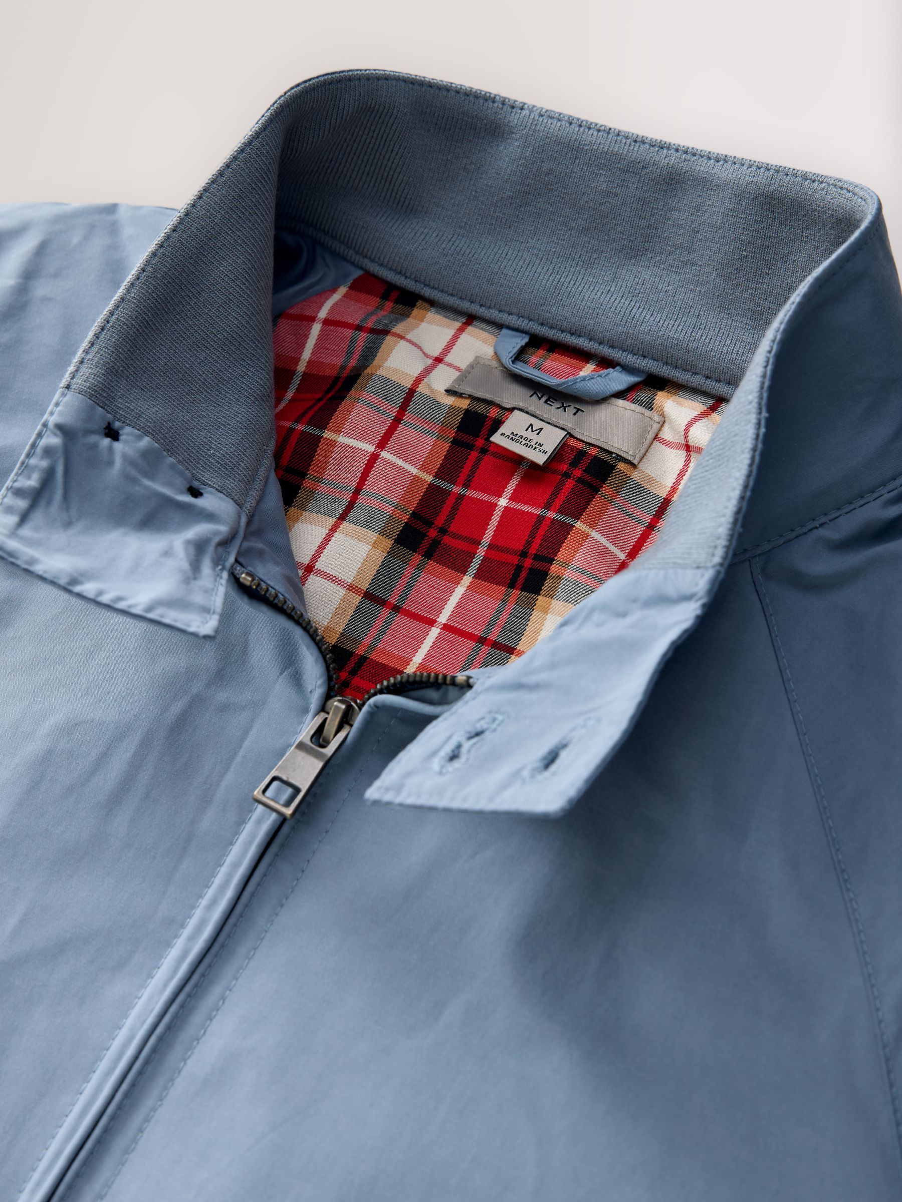 Buy Blue Shower Resistant Harrington Jacket from Next USA