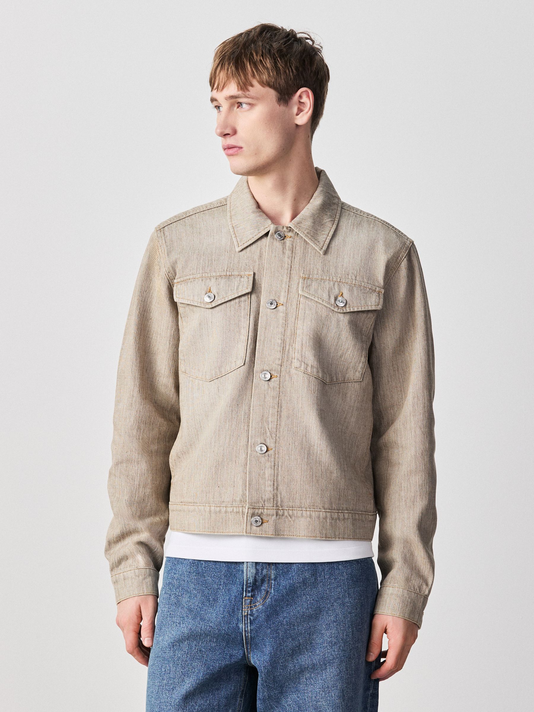 STONE アウター。デニムジャケット Buy Stone Denim Jacket from Next USA