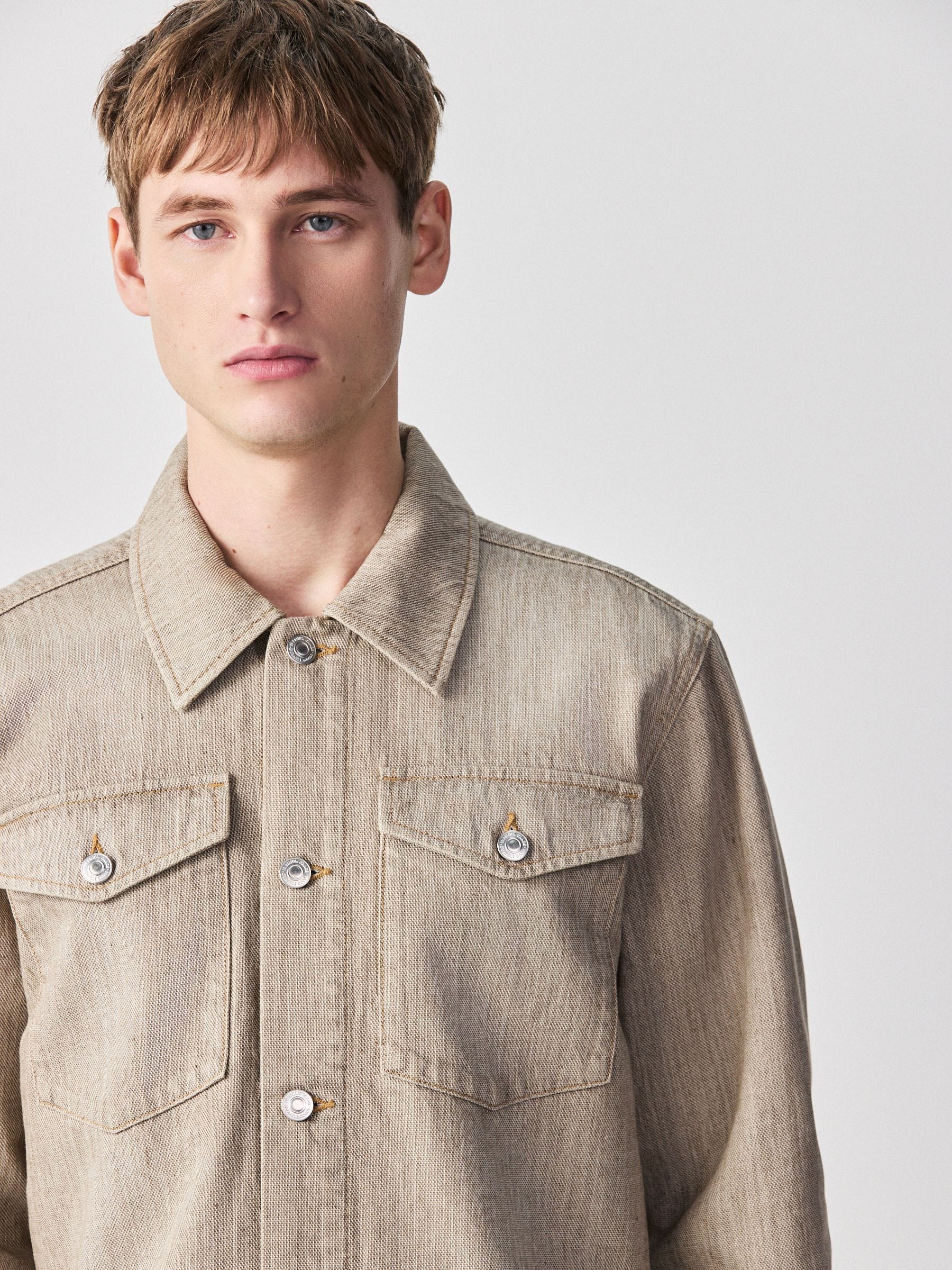 Buy Stone Denim Jacket from Next USA