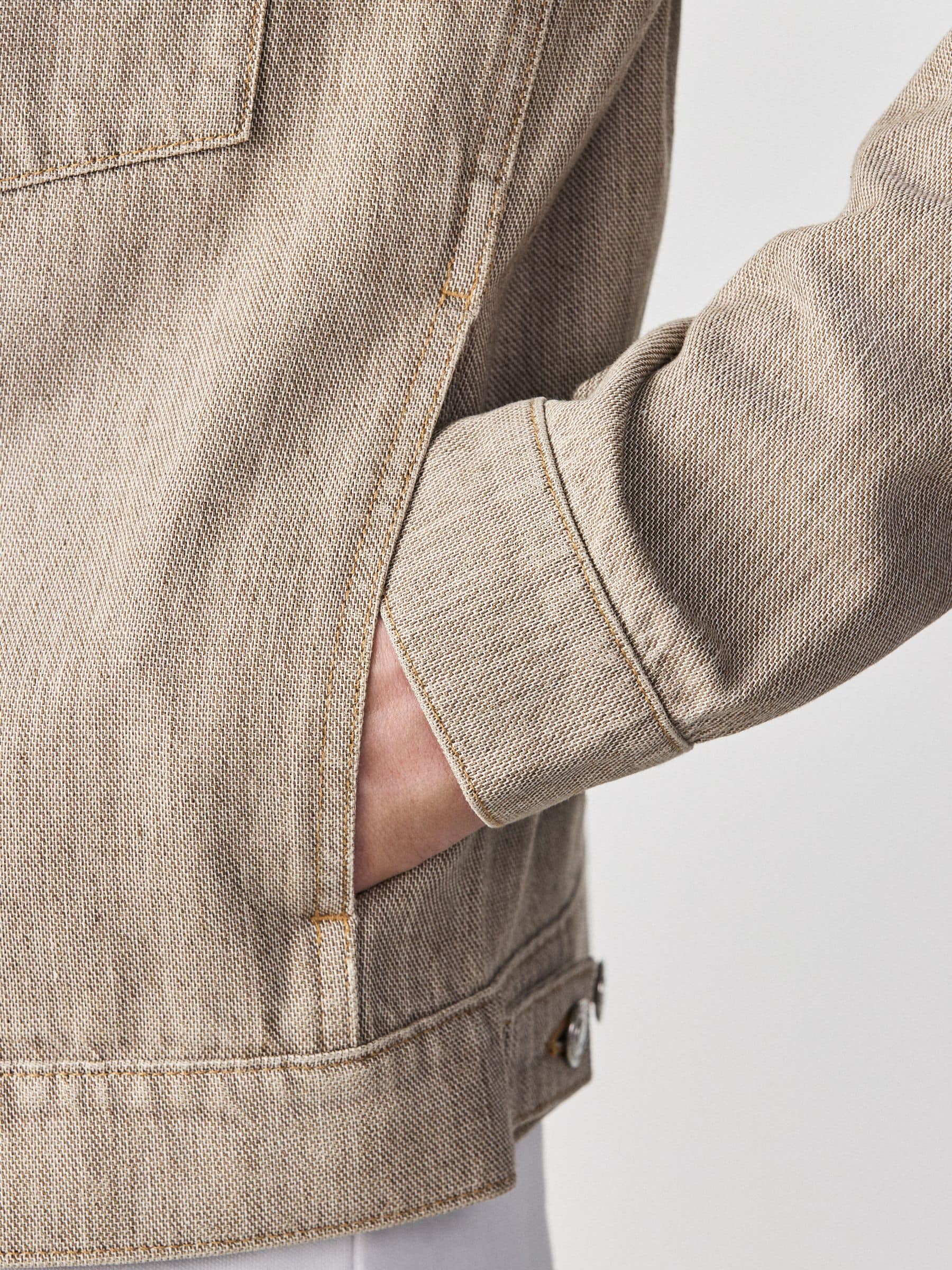 Buy Stone Denim Jacket from the Next UK online shop