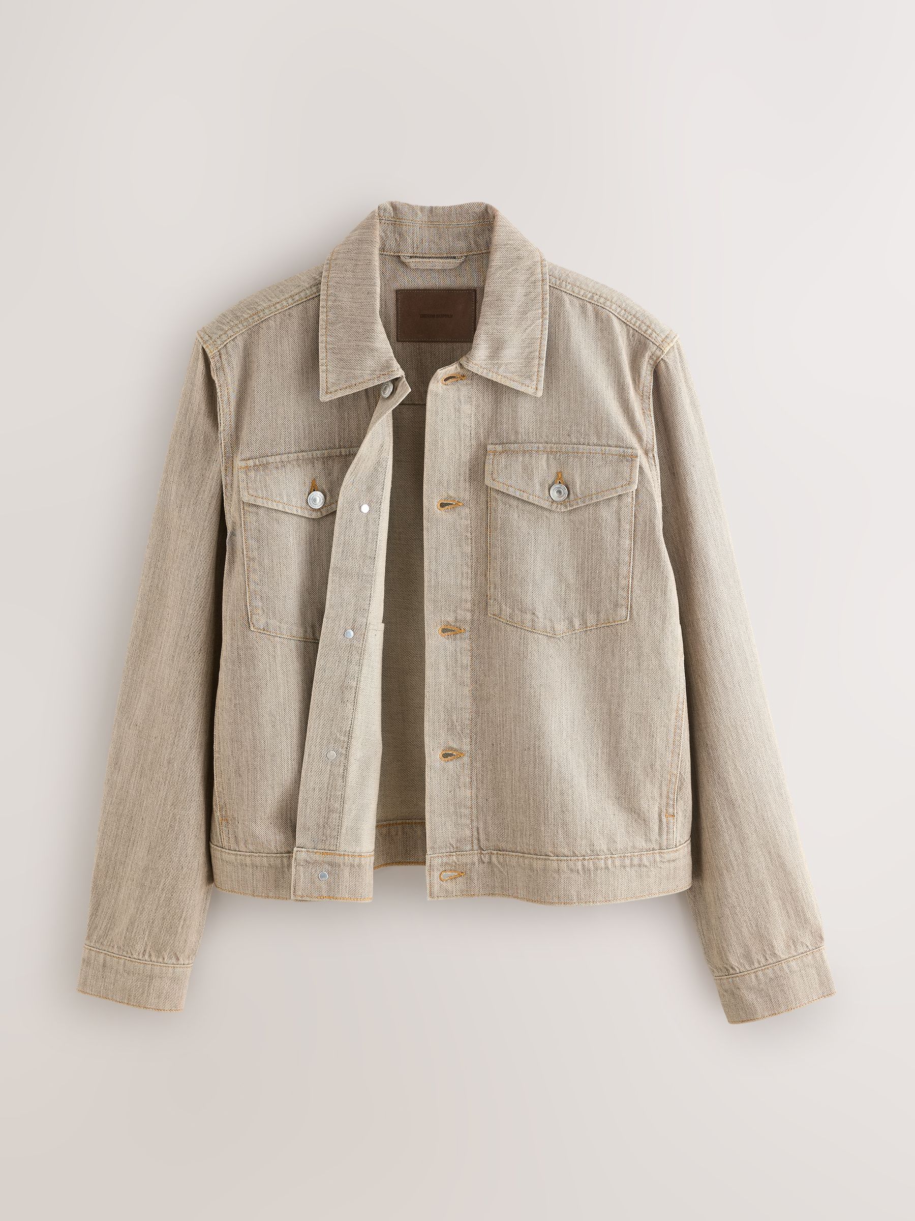 Buy Stone Denim Jacket from Next USA