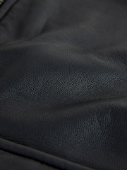 Black Signature Leather Patch Pocket Jacket - Image 9 of 12