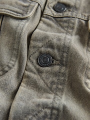 Szary - Denim Button Through Jacket - Obraz 10 z 10