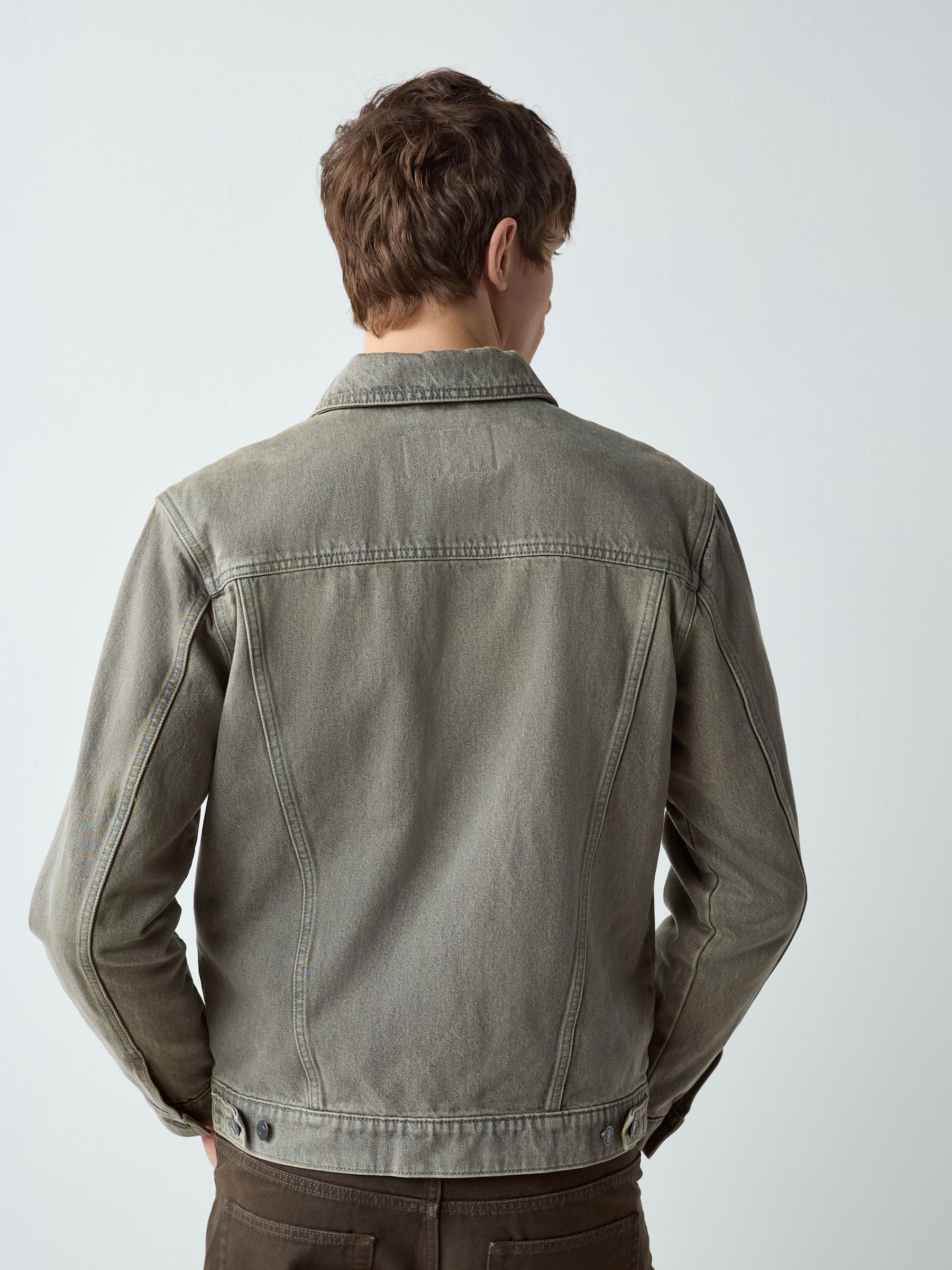 Buy Grey Denim Button Through Jacket from Next Romania