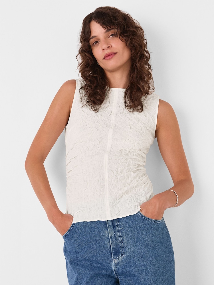 Whistles White Textured Tank - Image 1 of 5