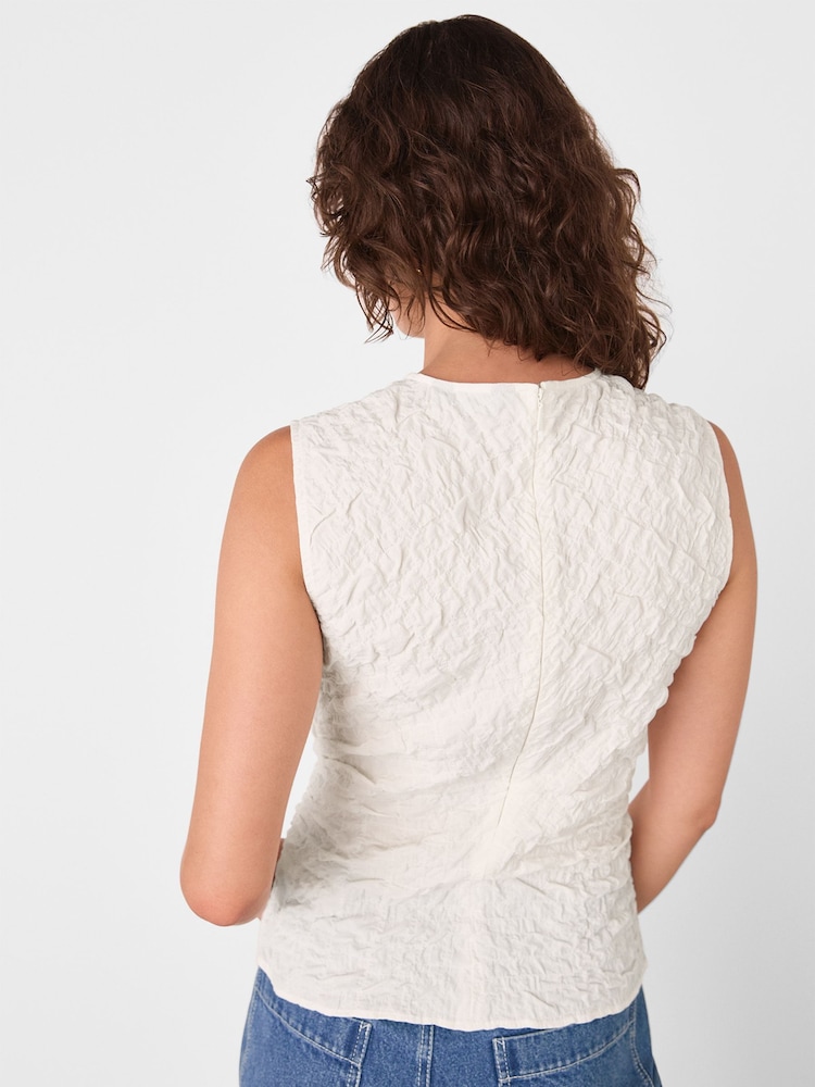 Whistles White Textured Tank - Image 2 of 5