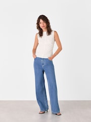 Whistles White Textured Tank - Image 5 of 5