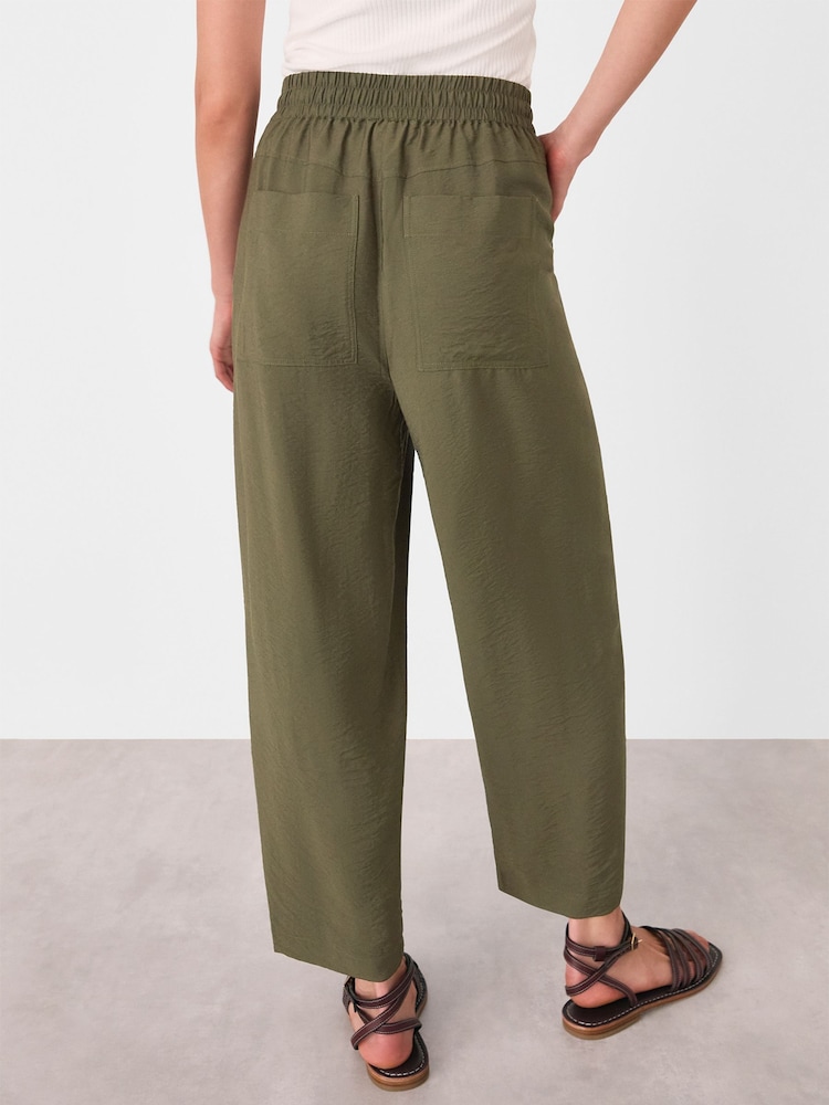 Whistles Green Tie Waist Trousers - Image 2 of 5