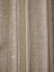Natural Cotton Muslin Multi Way Header Lined Curtains - Image 9 of 9