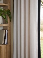 Contrast Border Leading Edge Eyelet Lined Curtains - Bild 3 von 5