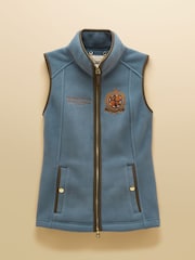 Joules Official Badminton Blue Horse Trials Heritage Fleece Gilet - Image 14 of 14