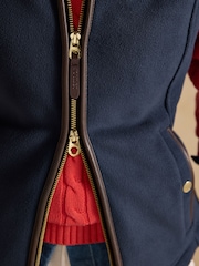 Joules Official Badminton Navy Blue Horse Trials Heritage Fleece Gilet - Image 4 of 15