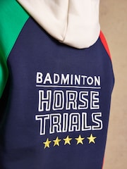 Joules Official Badminton Multi Colourblock Unisex Hoodie - Image 12 of 13