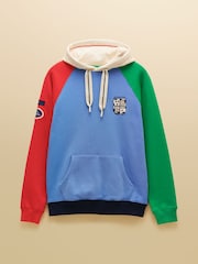 Joules Official Badminton Multi Colourblock Unisex Hoodie - Image 13 of 13