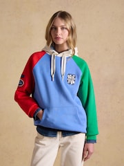 Joules Official Badminton Multi Colourblock Unisex Hoodie - Image 6 of 13