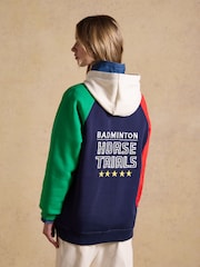 Joules Official Badminton Multi Colourblock Unisex Hoodie - Image 7 of 13