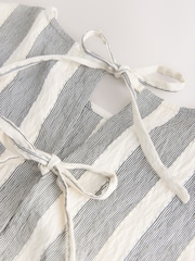 Black/White Stripe Shell Sleeveless Top - Image 7 of 8