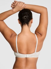 Victoria's Secret PINK Snow White Super Push Up Cotton Heather Lace Trim Bra - Image 2 of 3