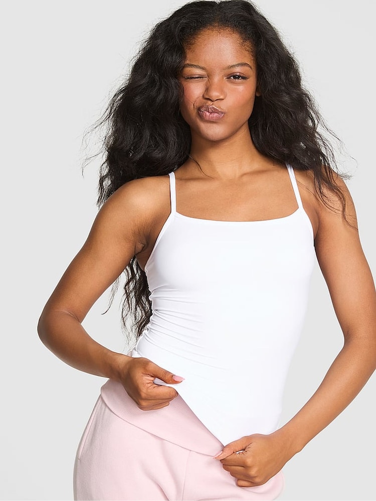 Victoria's Secret PINK White Cami Top - Image 1 of 2