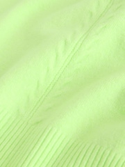 Fluro Green Supersoft Short Sleeve Knitted Top - Image 3 of 3