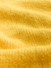 Amarillo brillante - Suéter de lana con cuello redondo - Imagen 3 de 3