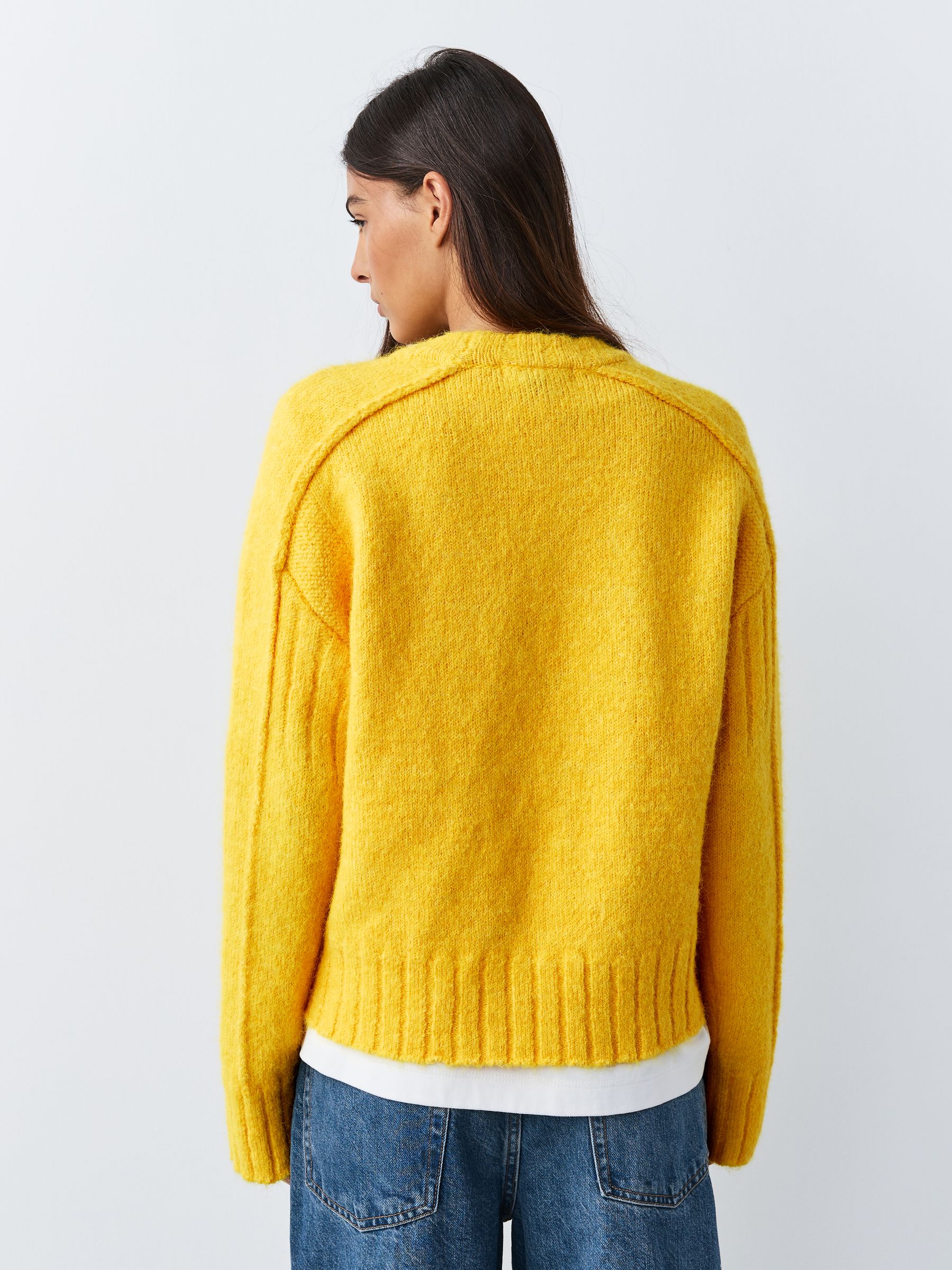Buy Bright Yellow Crew Neck Jumper With Alpaca from Next USA