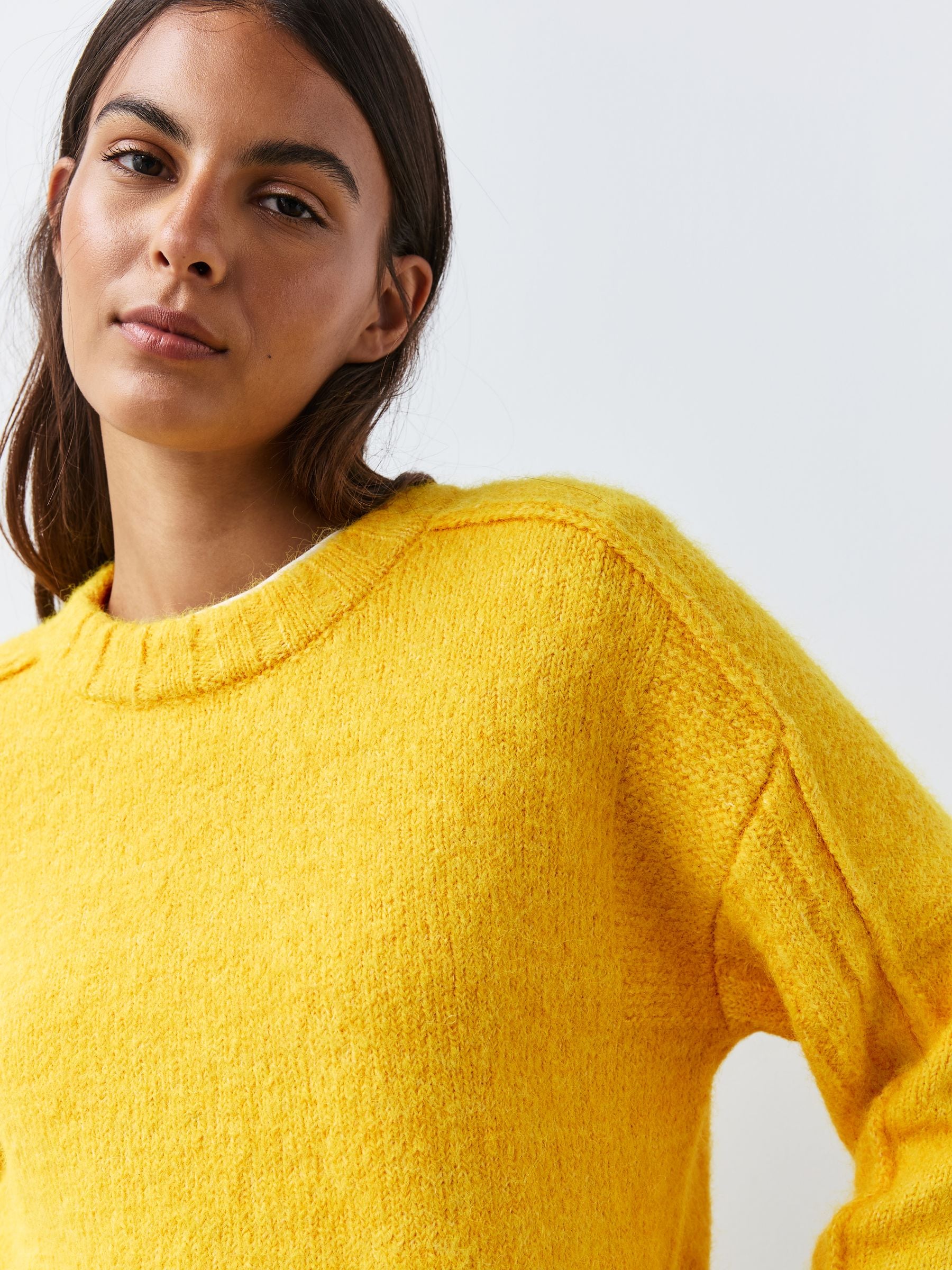 Buy Bright Yellow Crew Neck Jumper With Alpaca from the Next UK