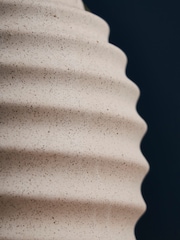 BHS Cream Small Beehive Style Ceramic Vase - Image 2 of 4