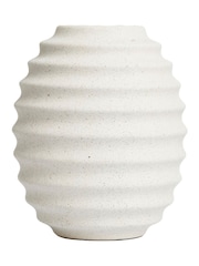 BHS Cream Small Beehive Style Ceramic Vase - Image 3 of 4