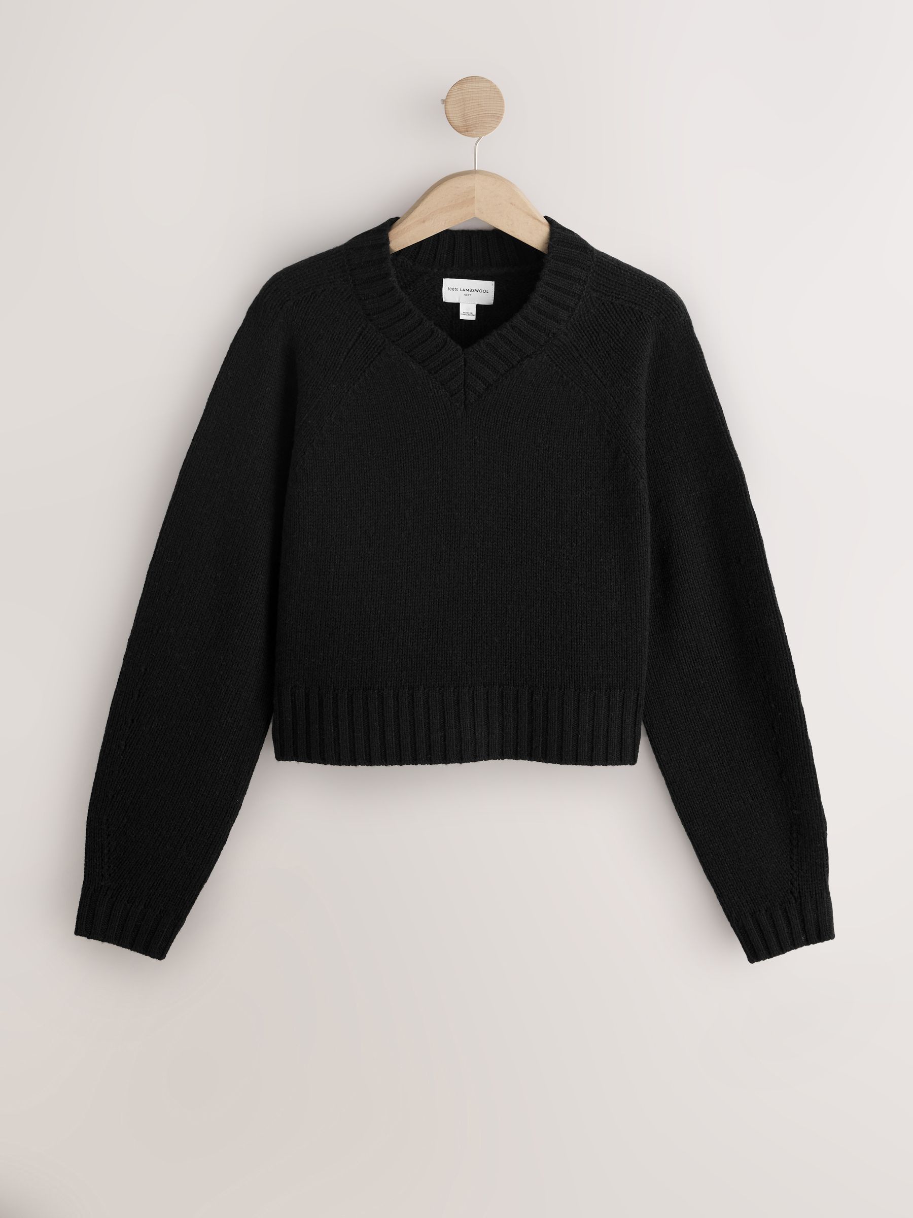 Buy Black N. Premium 100% Lambswool V-Neck Jumper from Next USA