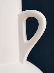 BHS White Jug Ceramic Vase - Image 2 of 4