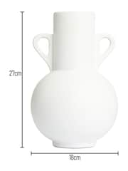 BHS White Jug Ceramic Vase - Image 4 of 4