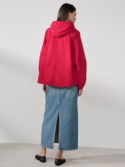 Red Shower Resistant Rain Jacket - Image 3 of 8