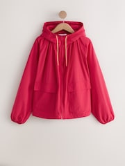 Red Shower Resistant Rain Jacket - Image 5 of 8